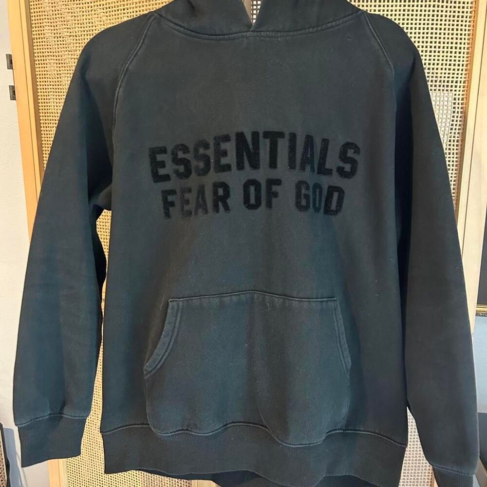 Fear-of-god Men's Black and Grey Hoodie